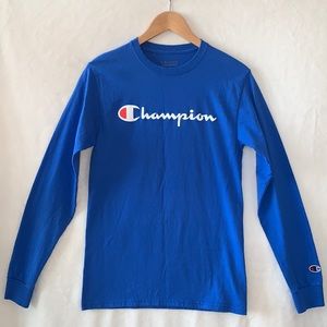 Champion✨Royal Blue Long Sleeve Tee! Size S